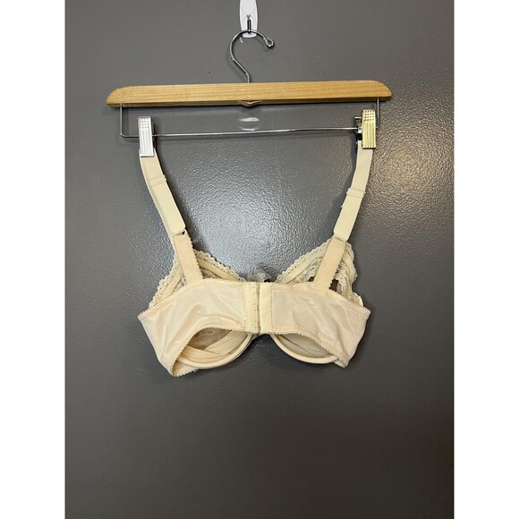 Vintage Nene Nursing Bra Womens 34C Ivory Lace Sheer Mesh Underwire Made USA 80s - Picture 4 of 6